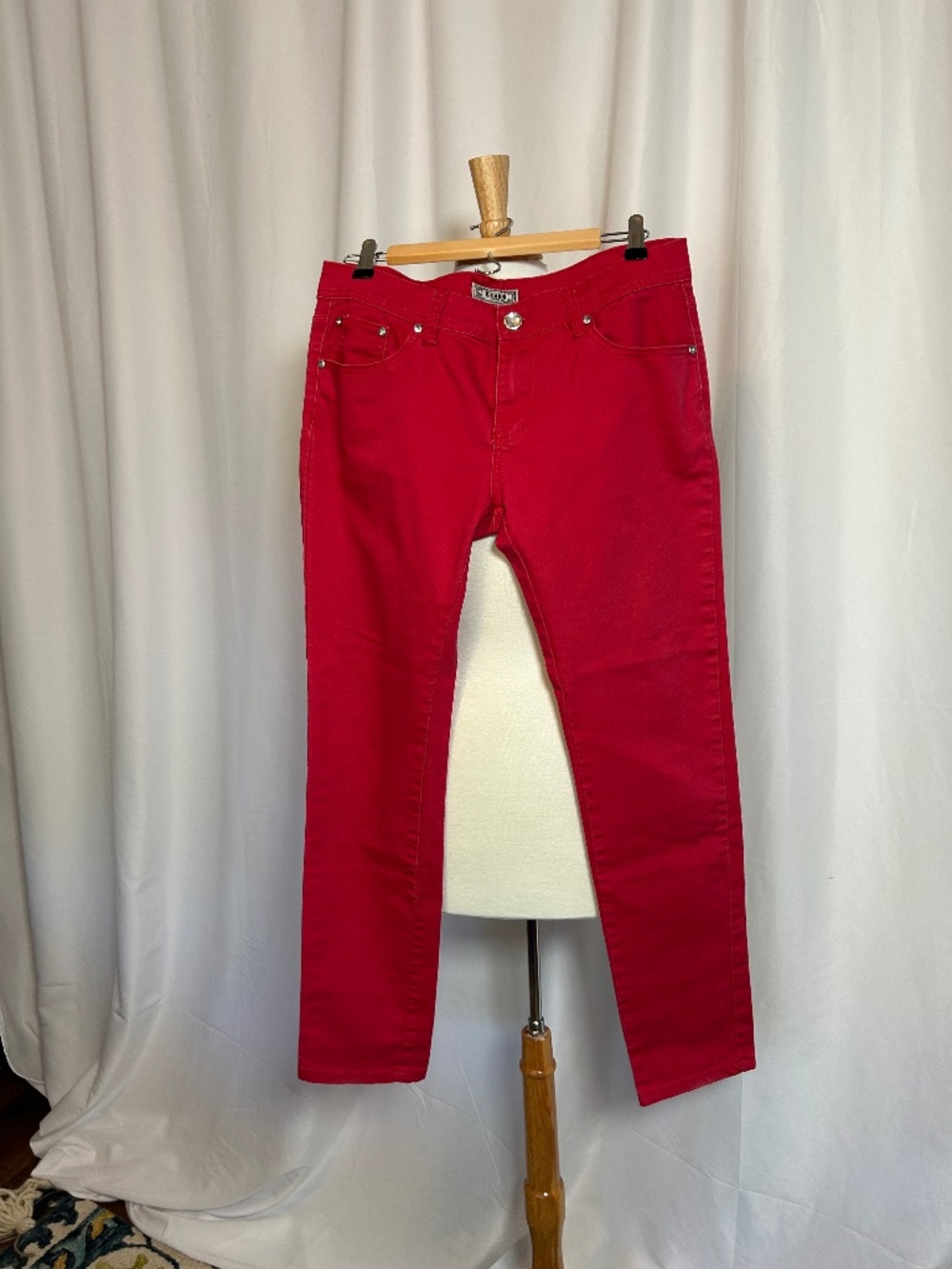 WOMEN'S CRUNCH BRIGHT PINK SKINNY JEANS - SIZE 15